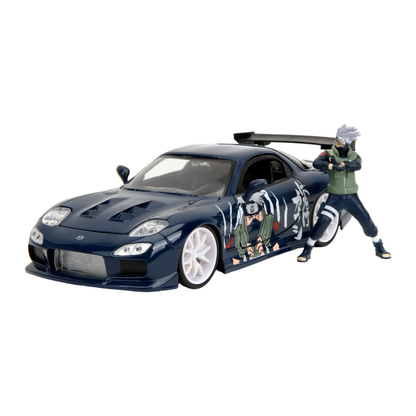 Jada Toys Naruto Kakashi with 1993 Mazda RX 7 V2 1:24 Scale Diecast Vehicle