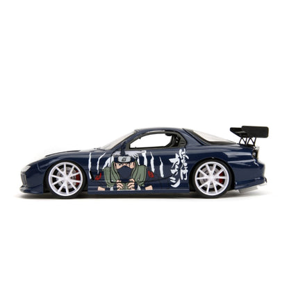 Jada Toys Naruto Kakashi with 1993 Mazda RX 7 V2 1:24 Scale Diecast Vehicle