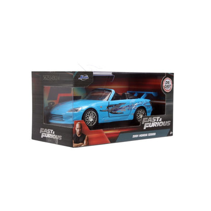 Jada Toys Fast & Furious 2001 Honda S2000 1:32 Scale Diecast Vehicle (Blue Remix)