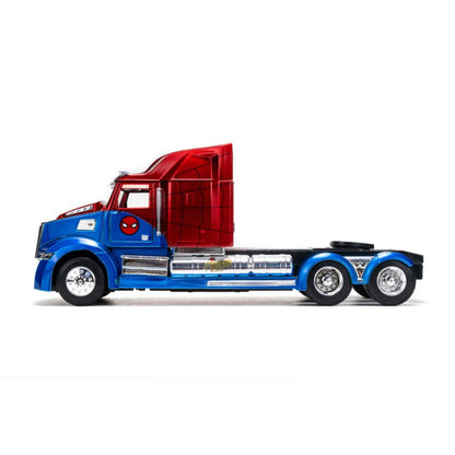 Jada Toys Marvel Comics Spider Man Big Rig 1:24 Scale Diecast Vehicle