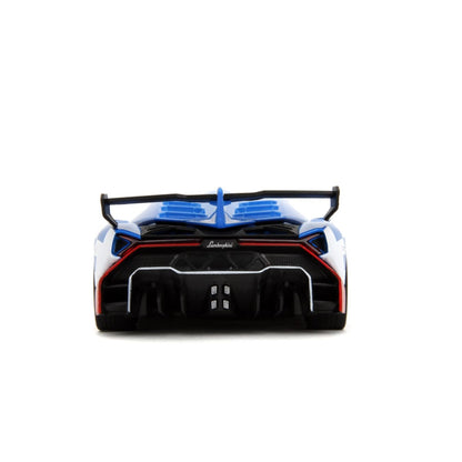 Jada Toys Sonic the Hedgehog  Lamborghini Veneno 1:24 Scale Diecast Vehicle with Sonic Figure