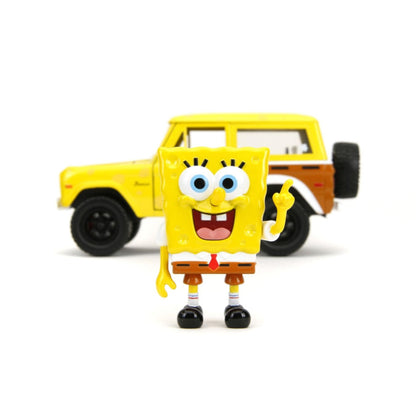 Jada Toys Spongebob Squarepants 1972 Ford Bronco (with Spongebob) 1:24 Scale Diecast Vehicle