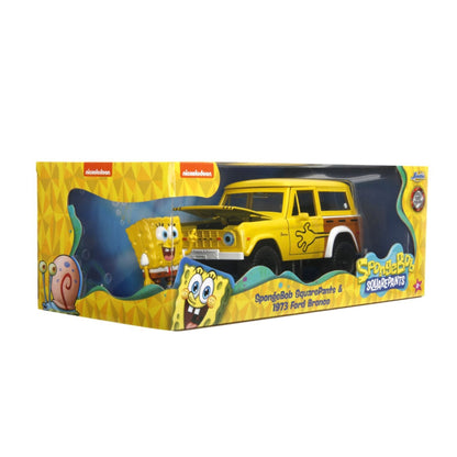 Jada Toys Spongebob Squarepants 1972 Ford Bronco (with Spongebob) 1:24 Scale Diecast Vehicle