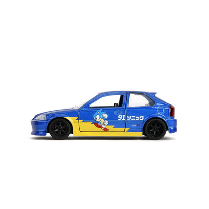Jada Toys Sonic The Hedgehog 1:32 Honda Civic Type R Diecast Vehicle