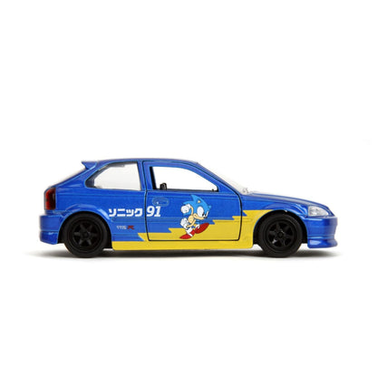 Jada Toys Sonic The Hedgehog 1:32 Honda Civic Type R Diecast Vehicle