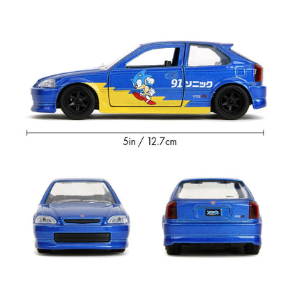 Jada Toys Sonic The Hedgehog 1:32 Honda Civic Type R Diecast Vehicle