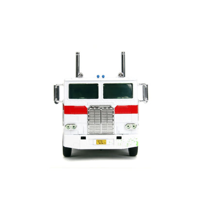 Jada Toys Hollywood Rides Optimus Prime X Ghostbusters Ecto 1 Mash up 1:24 Scale Diecast Vehicle