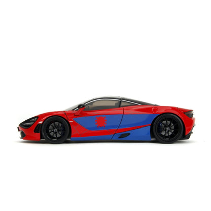 Jada Toys Hollywood Rides Spider Man with McLaren 720S 1:24 Scale Diecast Vehicle Set
