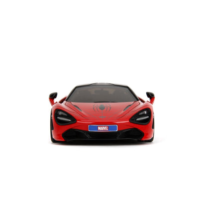 Jada Toys Hollywood Rides Spider Man with McLaren 720S 1:24 Scale Diecast Vehicle Set