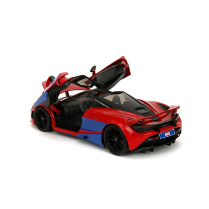 Jada Toys Hollywood Rides Spider Man with McLaren 720S 1:24 Scale Diecast Vehicle Set