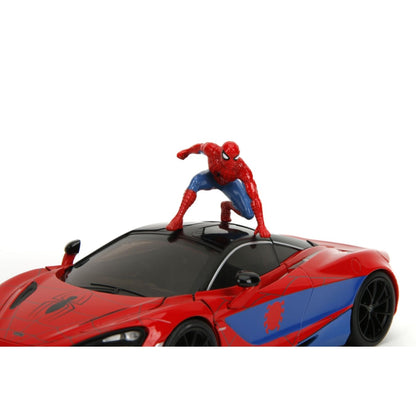 Jada Toys Hollywood Rides Spider Man with McLaren 720S 1:24 Scale Diecast Vehicle Set