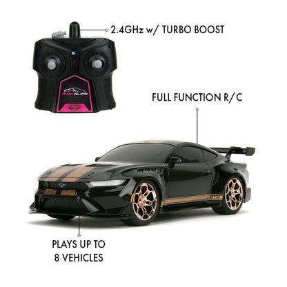 Jada Toys Pink Slips 2025 Ford Mustang GTD 1:16 Scale Remote Control Car