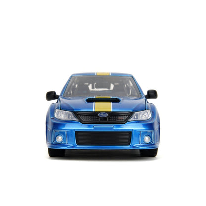 Jada Toys Sonic the Hedgehog Subaru STI with Sonic Figure 1:24 Scale Diecast Vehicle