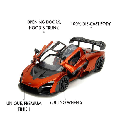 Jada Toys Pink Slips McLaren Senna 1:24 Scale Diecast Vehicle