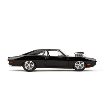 Jada Toys Fast & Furious 1970 Dodge Charger w/Dom Toretto 1:24 Diecast Set