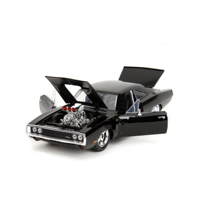Jada Toys Fast & Furious 1970 Dodge Charger w/Dom Toretto 1:24 Diecast Set