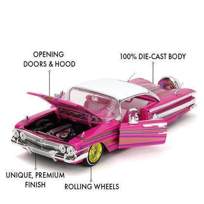 Jada Toys Pink Slips 1960 Chevy Impala Low Rider 1:24 Scale Diecast Vehicle