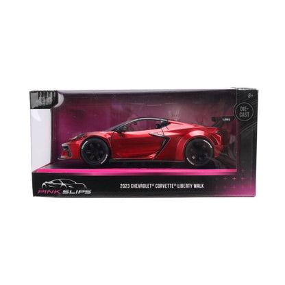 Jada Toys Pink Slips 2024 Corvette C8 Liberty Walk 1:24 Scale Diecast Vehicle