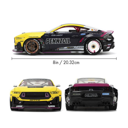 Jada Toys Big Time Muscle Ben Hobson 2024 Ford Mustang RTR Racing 1:24 Scale Diecast Vehicle