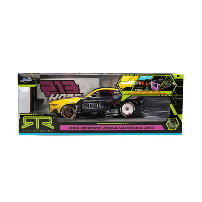 Jada Toys Big Time Muscle Ben Hobson 2024 Ford Mustang RTR Racing 1:24 Scale Diecast Vehicle
