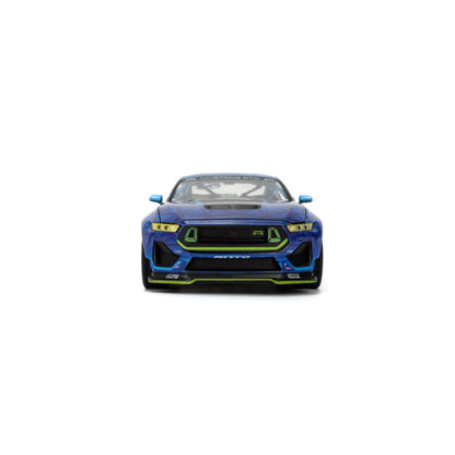 Jada Toys Big Time Muscle Vaughn Gittin Jr 2024 Ford Mustang RTR Racing 1:24 Scale Diecast Vehicle