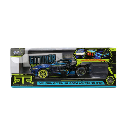 Jada Toys Big Time Muscle Vaughn Gittin Jr 2024 Ford Mustang RTR Racing 1:24 Scale Diecast Vehicle