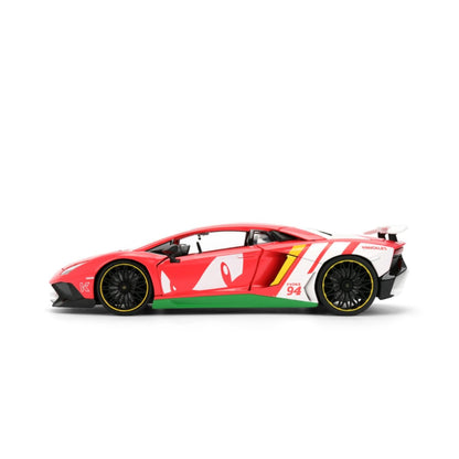 Jada Toys Sonic the Hedgehog Lamborghini Aventador SV 1:24 Scale Diecast Vehicle (with Figure)