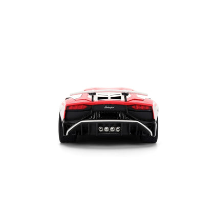 Jada Toys Sonic the Hedgehog Lamborghini Aventador SV 1:24 Scale Diecast Vehicle (with Figure)