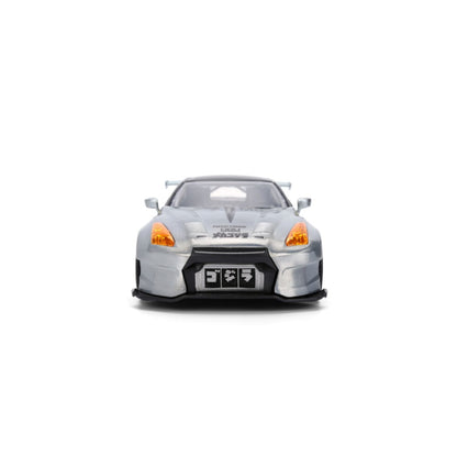 Jada Toys Godzilla 2009 Nissan GT R R35 Ben Sopra 1:24 Scale Diecast Vehicle (with Figure)