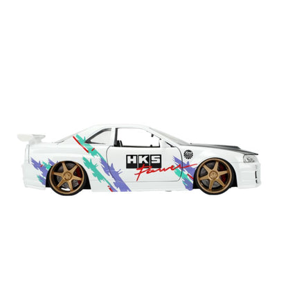 Jada Toys JDM Tuners 2002 Nissan Skyline GTR R34 1:24 Scale Diecast Vehicle