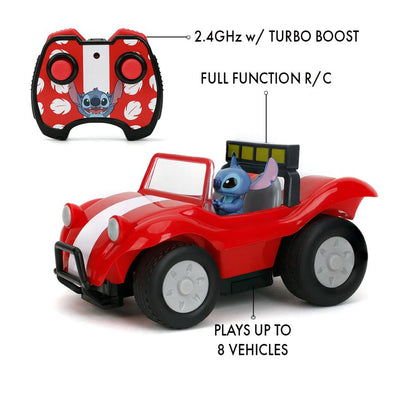 Jada Toys Lilo & Stitch Stitch in Red Buggy 1:24 Scale Remote Control Car