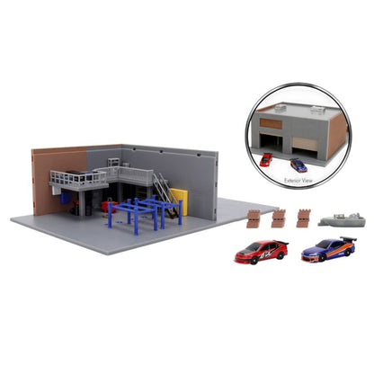 Jada Toys Fast & Furious Han's Garage Nano Scene