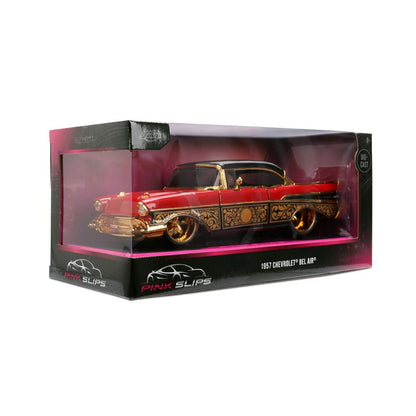 Jada Toys Pink Slips 1957 Bel Air 1:24 Scale Diecast Vehicle
