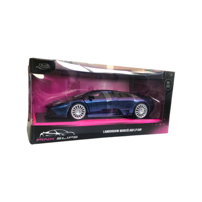 Jada Toys Pink Slips 1:24 Lamborghini LP640 (Blue) Diecast Vehicle
