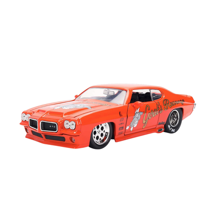 Jada Toys Big Time Muscle 1971 Pontiac GTO 1:24 Scale Diecast Vehicle