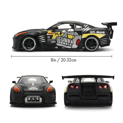 Jada Toys Godzilla 2009 Nissan GT R R35 Ben Sopra 1:24 Scale Diecast Vehicle
