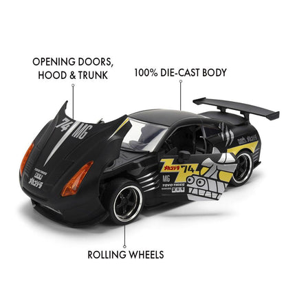 Jada Toys Godzilla 2009 Nissan GT R R35 Ben Sopra 1:24 Scale Diecast Vehicle