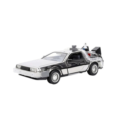 Jada Toys Back to the Future Delorean (Chrome) 1:24 Scale Diecast Vehicle