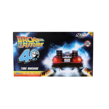 Jada Toys Back to the Future Delorean (Chrome) 1:24 Scale Diecast Vehicle
