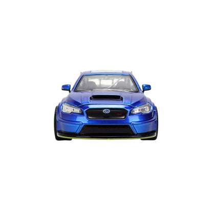 Jada Toys JDM Tuners 2016 Subaru WRX STi (Candy Blue) 1:24 Scale Diecast Vehicle