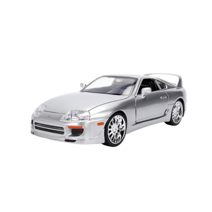 Jada Toys JDM Tuners 1995 Toyota Supra (Silver) 1:24 Scale Diecast Vehicle