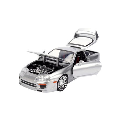 Jada Toys JDM Tuners 1995 Toyota Supra (Silver) 1:24 Scale Diecast Vehicle
