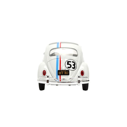 Jada Toys Herbie the Lovebug VW Beetle (with Wheel Rack) 1:24 Scale Diecast Vehicle