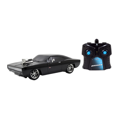 Jada Toys Fast & Furious Dom's 1970 Dodge Charger 1:24 Scale Remote Control Car