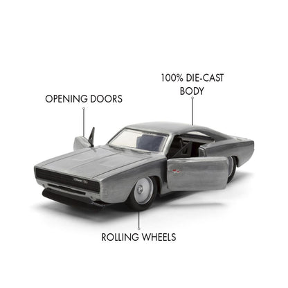 Jada Toys Fast & Furious Dom's Dodge Charger (Bare Metal) 1:32 Scale Diecast Vehicle