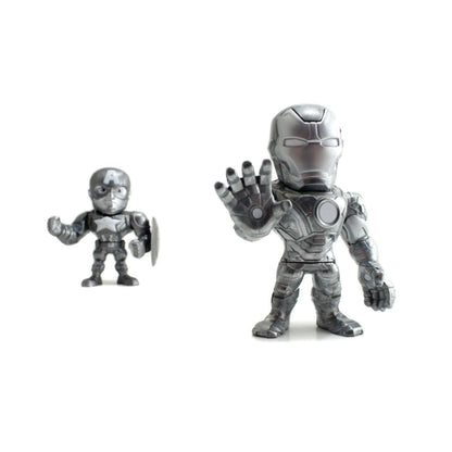 Jada Toys Captain America 3: Civil War Iron Man & Captain America US Exclusive 4" Bare Metal 2 Pk