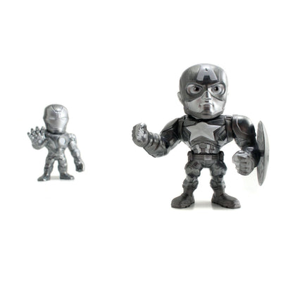 Jada Toys Captain America 3: Civil War Iron Man & Captain America US Exclusive 4" Bare Metal 2 Pk