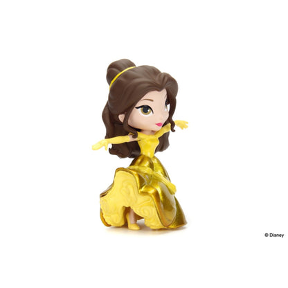 Jada Toys Beauty and the Beast (1991) Belle with Gold Dress 4" Diecast MetalFig