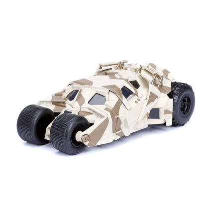 Jada Toys Batman The Dark Night Batmobile Camo with Batman 1:24 Scale Hollywood Ride