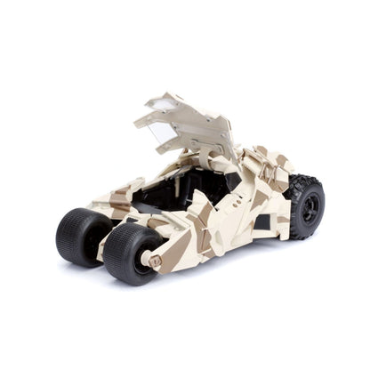 Jada Toys Batman The Dark Night Batmobile Camo with Batman 1:24 Scale Hollywood Ride